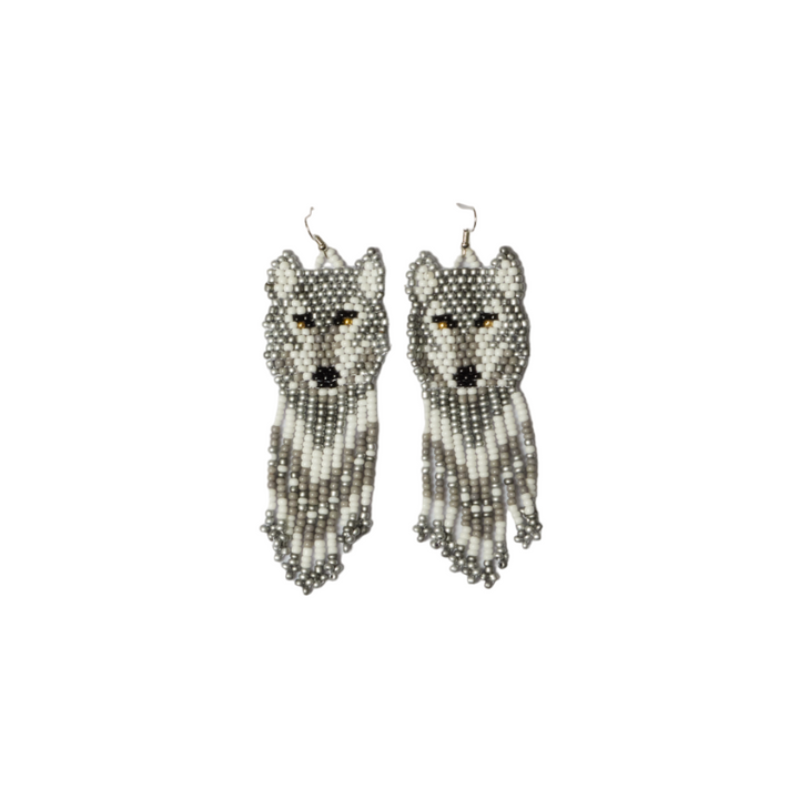 ReCe Apparel Lobo Handmade Beaded Earrings