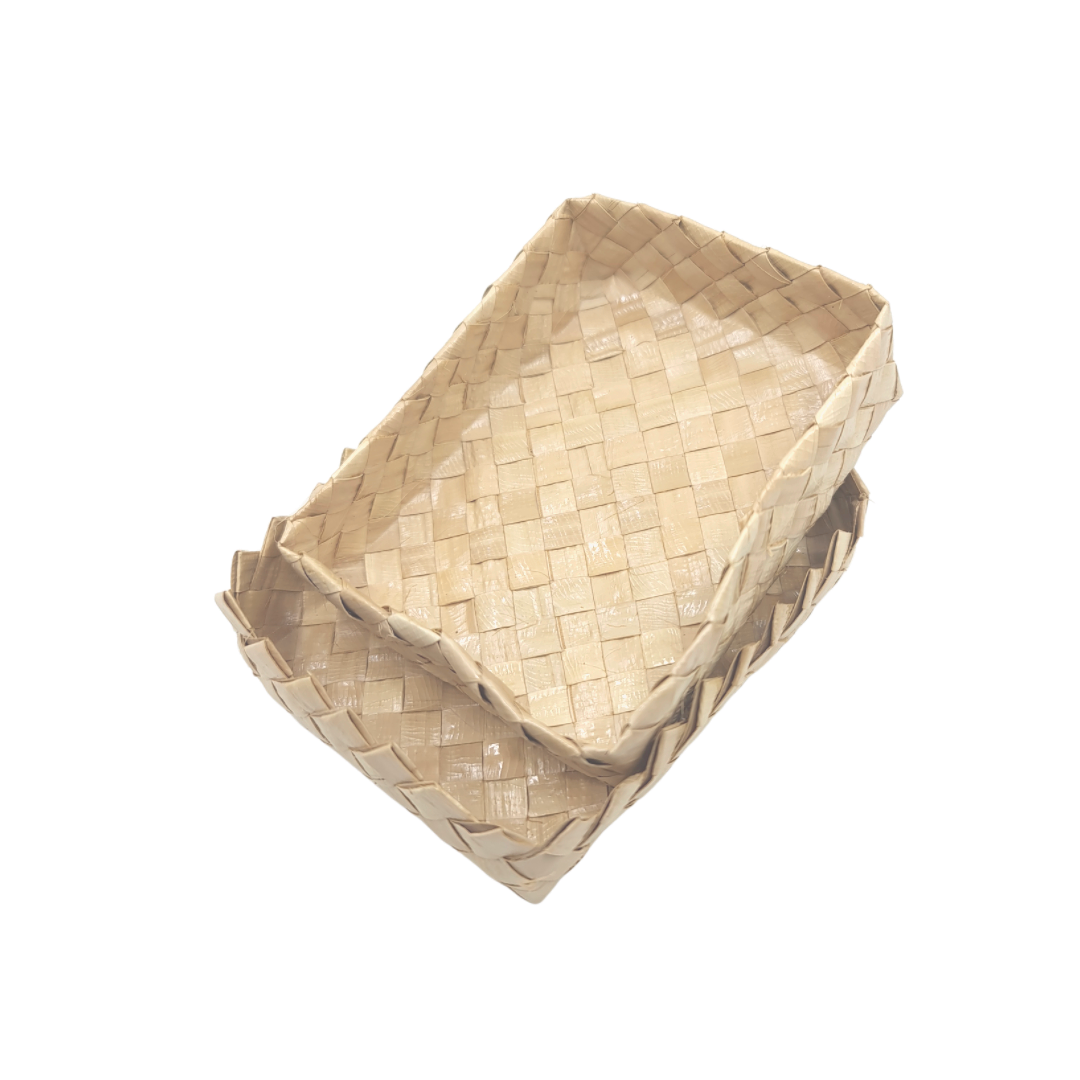 Reef Picks Small Plain Handwoven Tampipi Buri Box