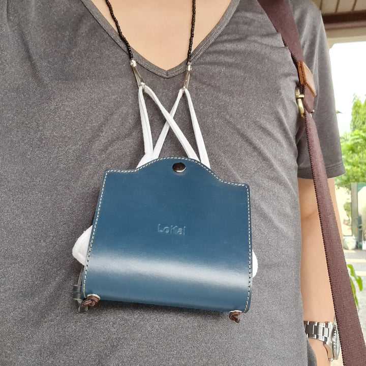 LoKal Crafts Manila Personalized Selene Leather Mask Holder