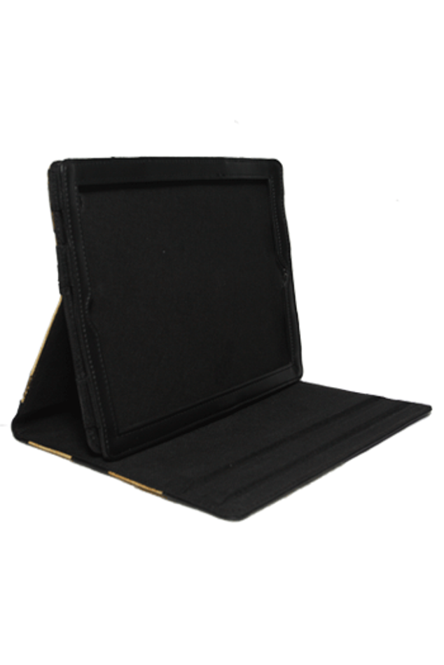 Vegan Leather iPad Case H in Black - Roots Collective PH