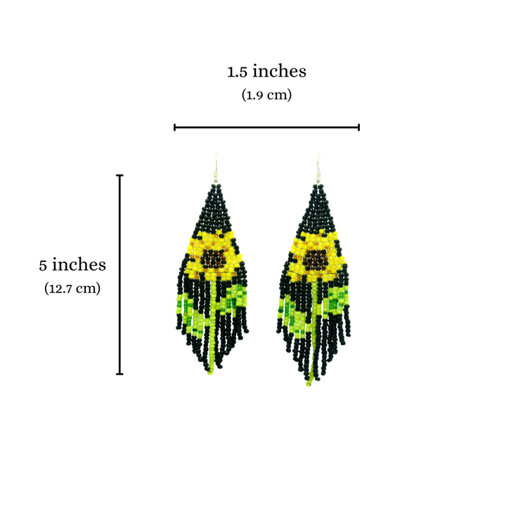 ReCe Apparel Mirasol Handmade Beaded Earrings