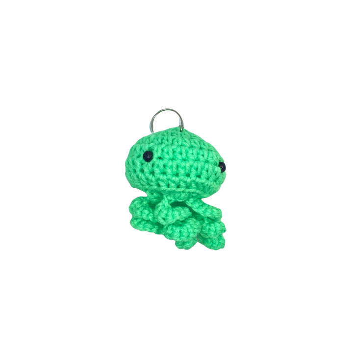 400 Lux Hand Crocheted Jellyfish Keychain