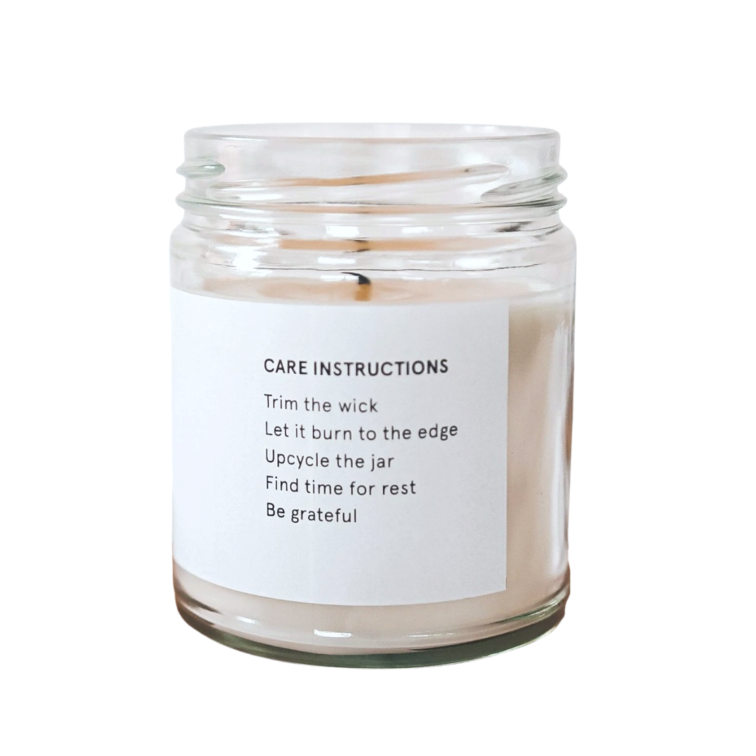 Pahulay Handcrafted Soy Palm Wax Candle in Honeymoon