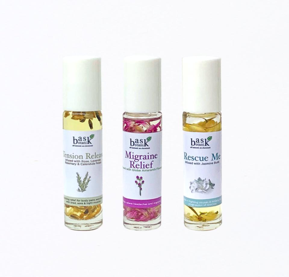 Bask Botanik Relief Set (3 Essential Oil Rollers) - Roots Collective PH