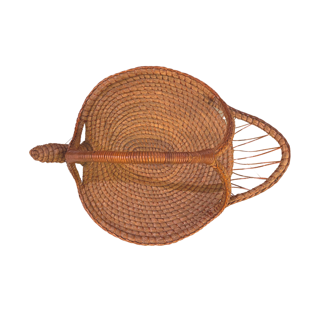 Everything is Pine Swan-Shaped Pine Needle Basket
