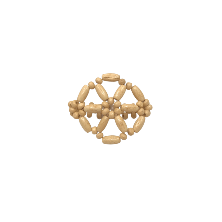 HABI Footwear and Lifestyle Beaded Napkin Ring