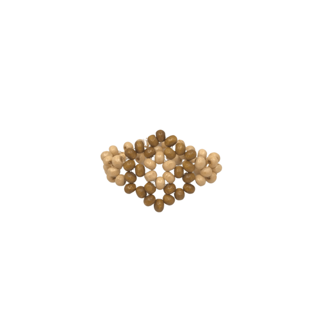 HABI Footwear and Lifestyle Beaded Napkin Ring