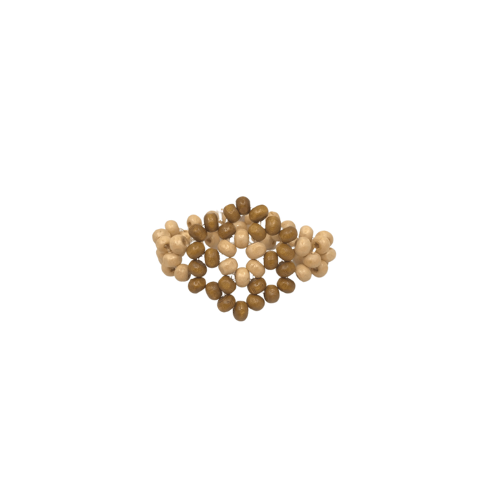 HABI Footwear and Lifestyle Beaded Napkin Ring