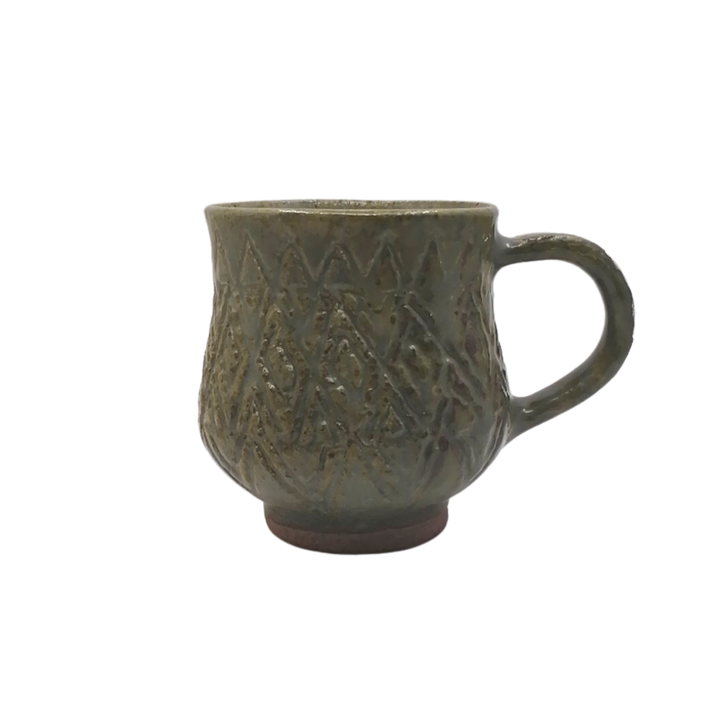 Teresita Baldo Sagada Pottery Argyle Ceramic Mug
