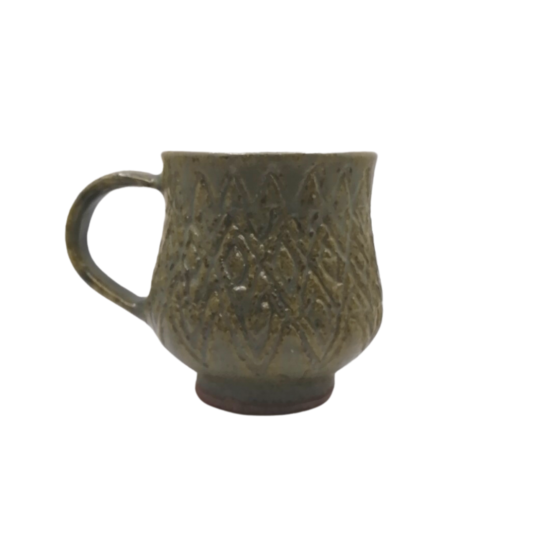 Teresita Baldo Sagada Pottery Argyle Ceramic Mug
