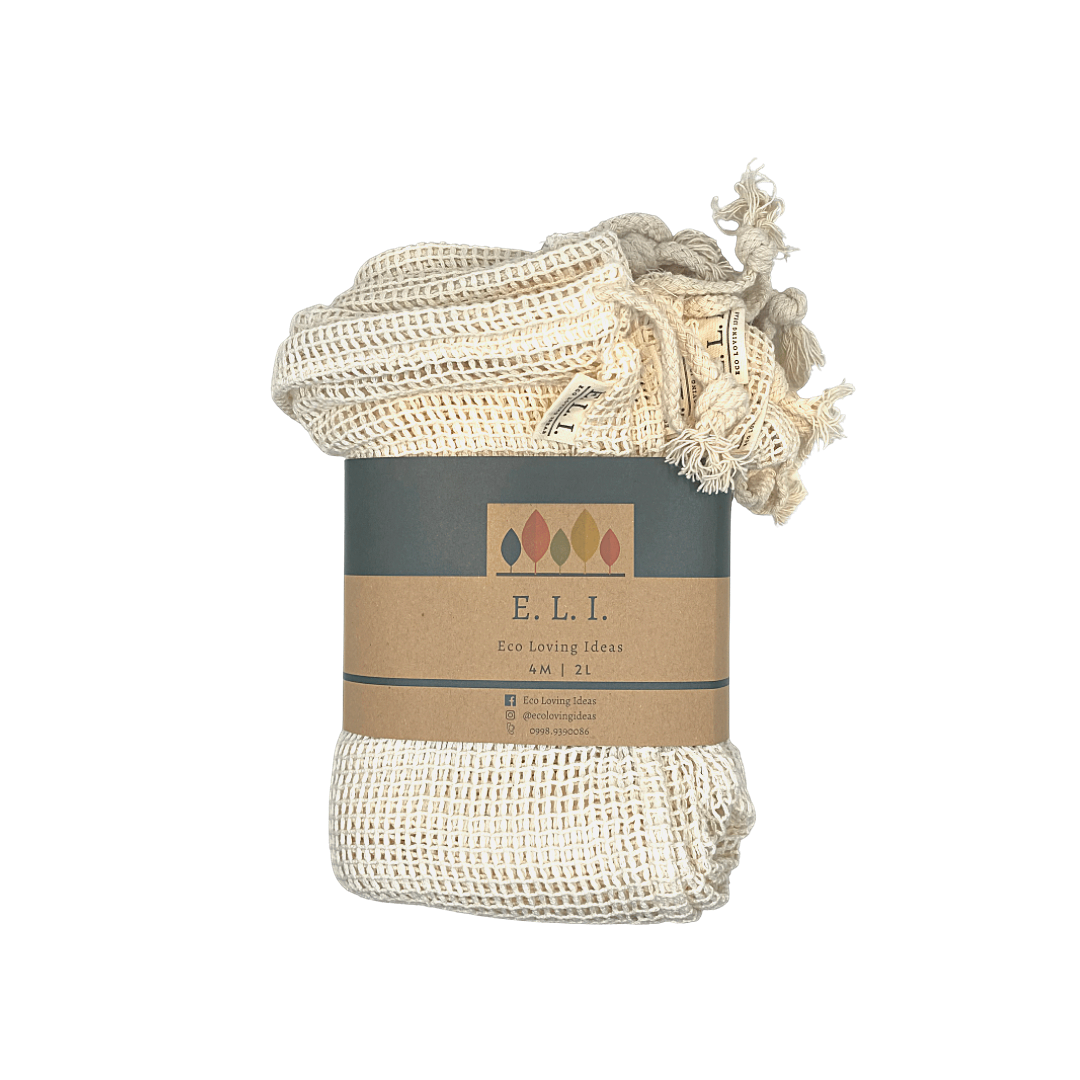 Eco-Loving Ideas Cotton Mesh Produce Bags