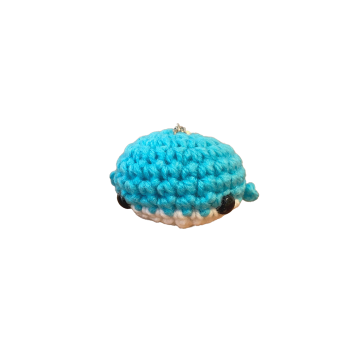 400 Lux Hand-Crocheted Whale Keychain