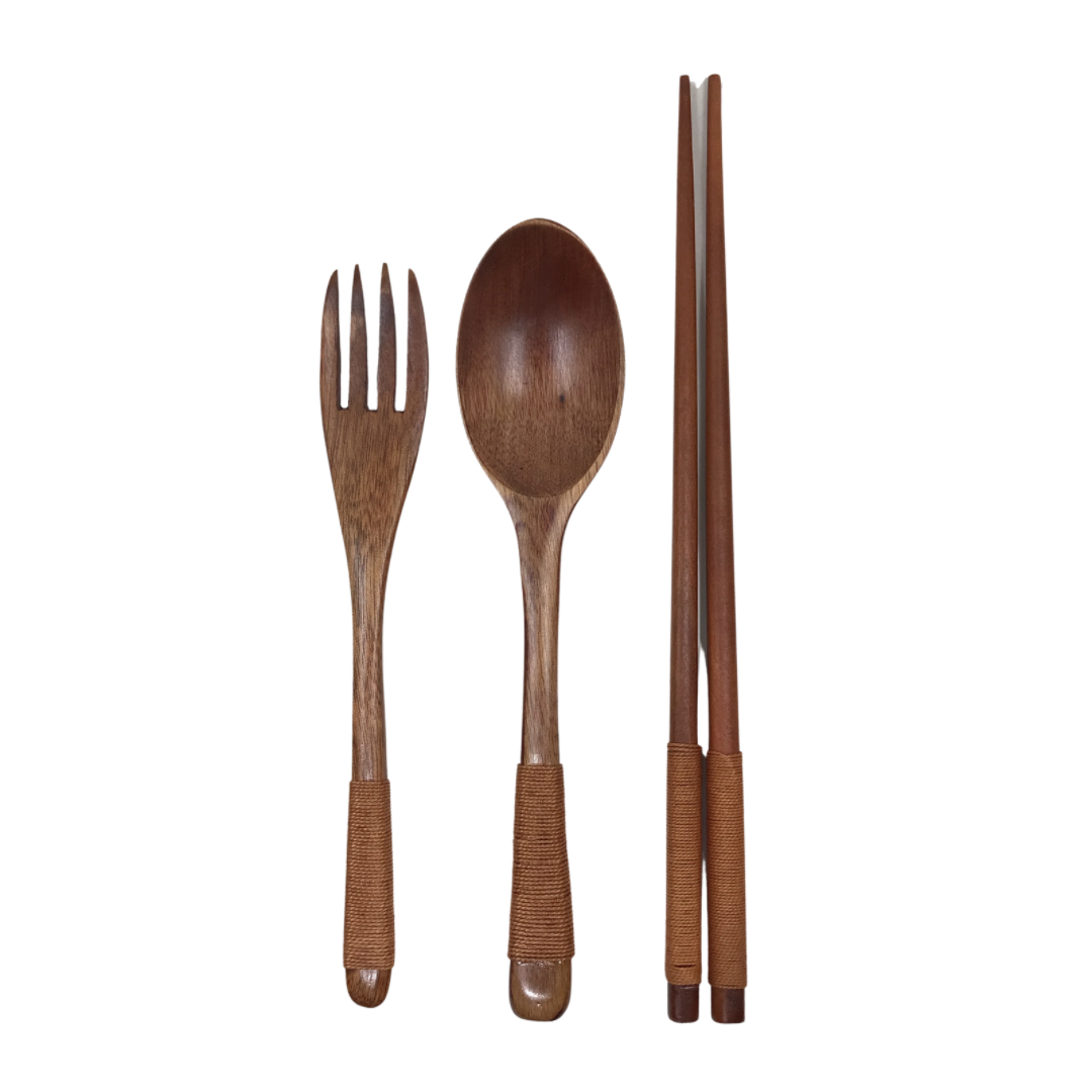 Mimi and Me Wooden Utensils Set
