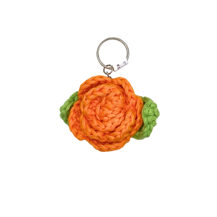 400 Lux Hand Crocheted Flower Keychain