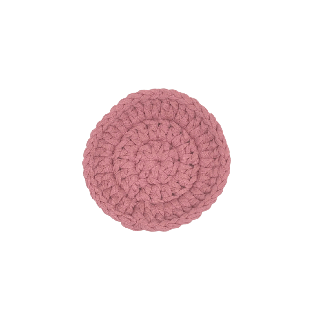 HABI Footwear and Lifestyle Handwoven Crocheted Round Coaster
