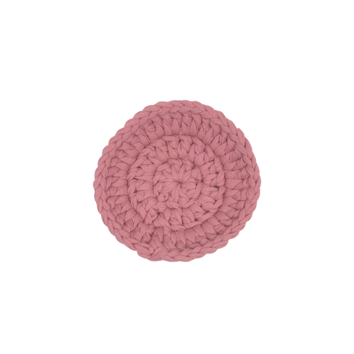 HABI Footwear and Lifestyle Handwoven Crocheted Round Coaster