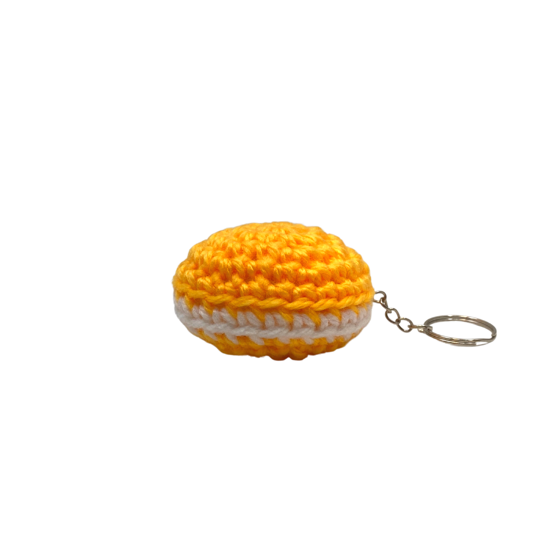 400 Lux Hand-Crocheted Macaron Keychain