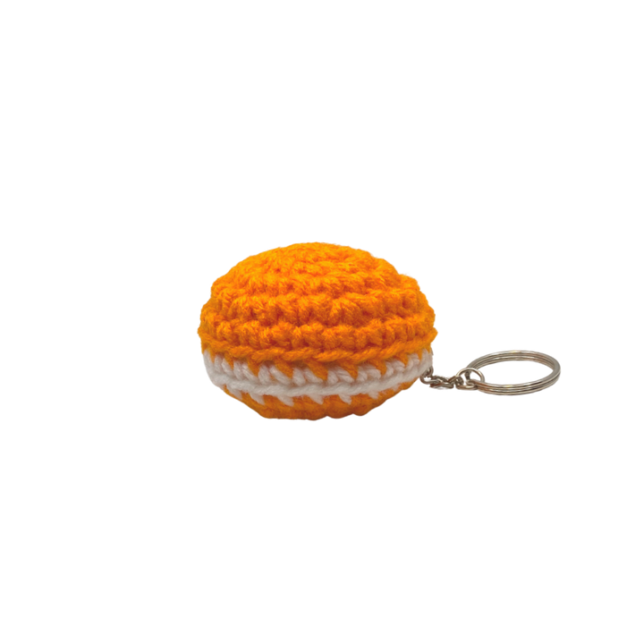 400 Lux Hand-Crocheted Macaron Keychain