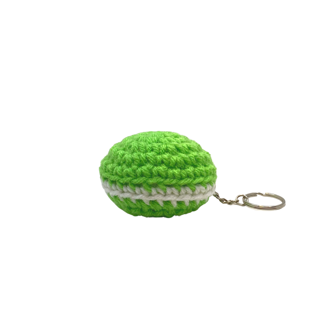 400 Lux Hand-Crocheted Macaron Keychain