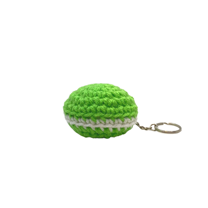 400 Lux Hand-Crocheted Macaron Keychain