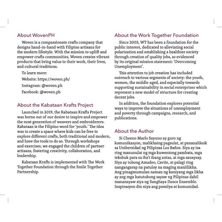 Kabataan Krafts Creativity Workbook by Woven