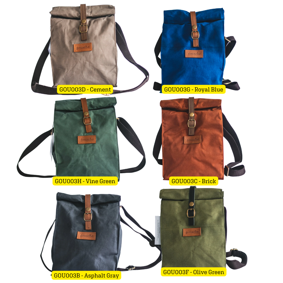 Gouache Colette Waxed Canvas Lunch Bag