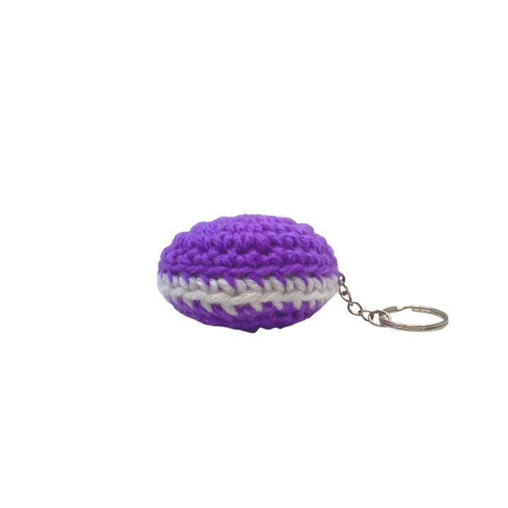 400 Lux Hand-Crocheted Macaron Keychain
