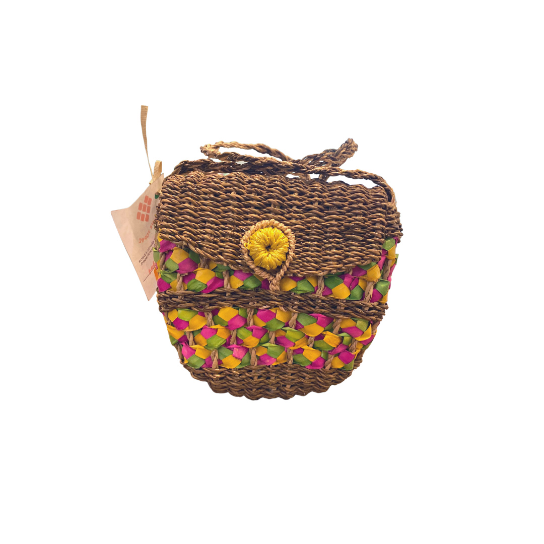 Twelve Topaz Small Colored Buri Bag