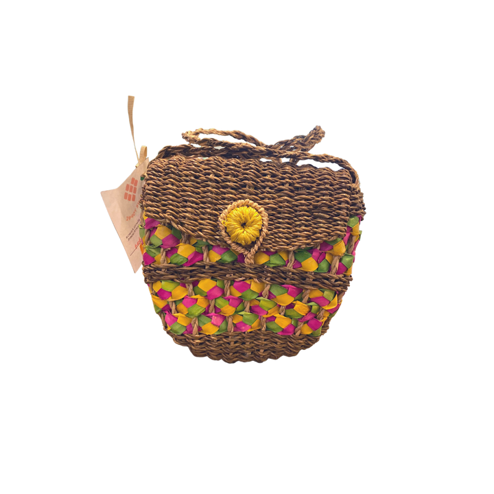 Twelve Topaz Small Colored Buri Bag