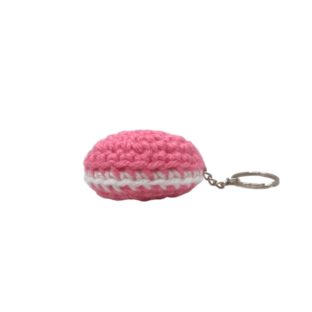 400 Lux Hand-Crocheted Macaron Keychain