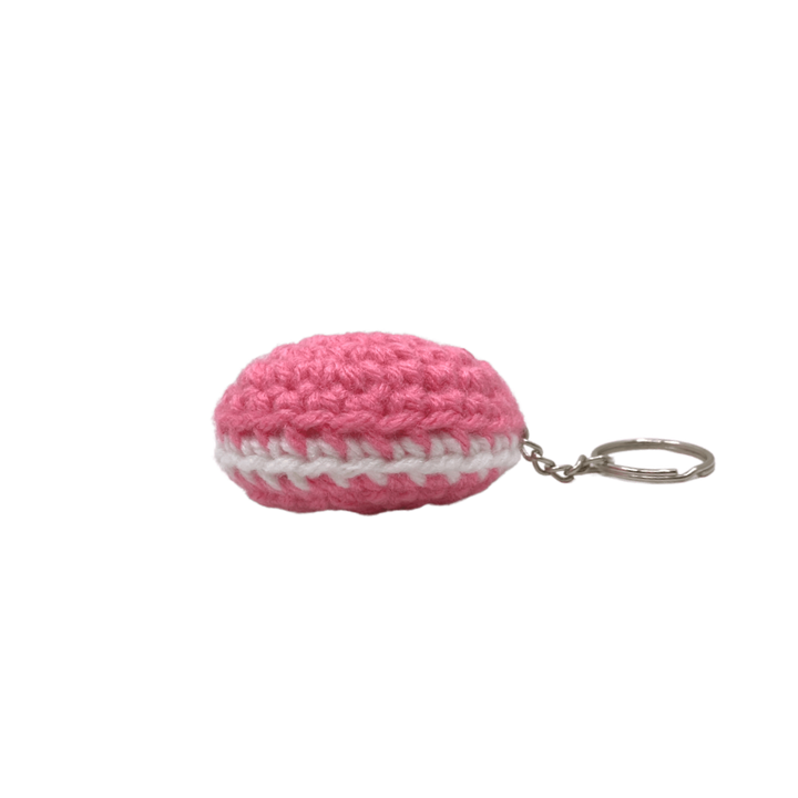 400 Lux Hand-Crocheted Macaron Keychain