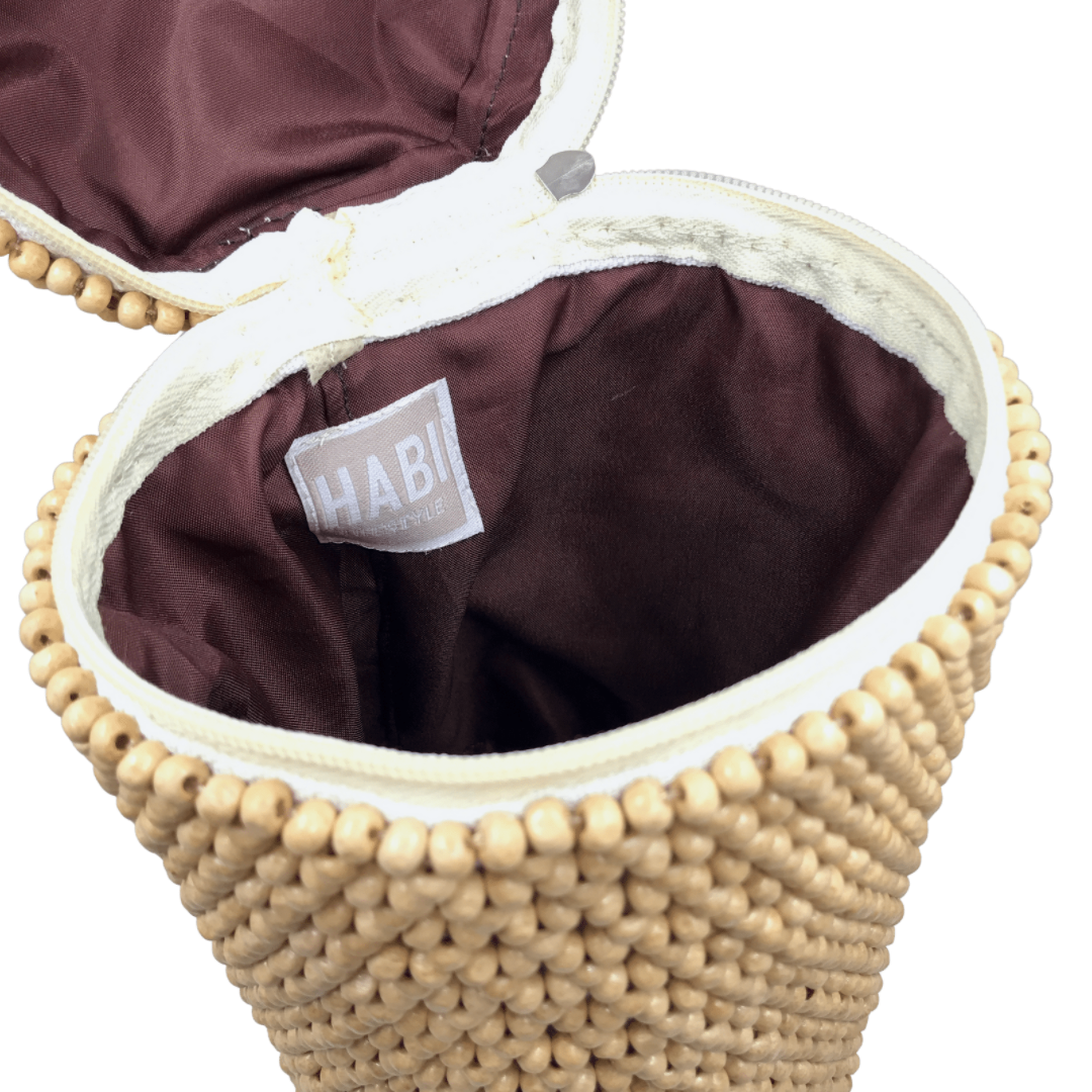 HABI Footwear and Lifestyle Amy Beaded Bucket Bag