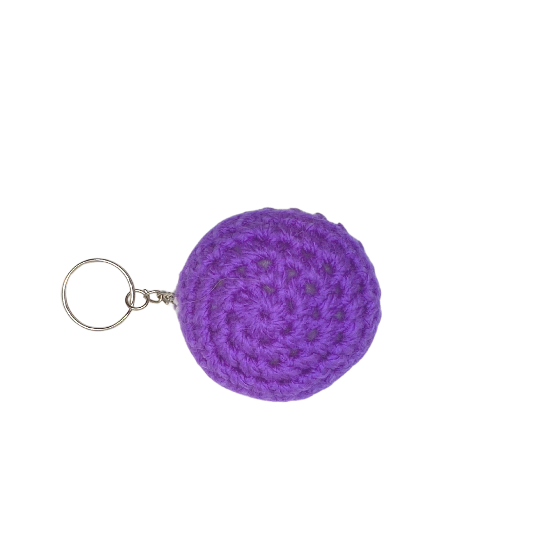400 Lux Hand-Crocheted Macaron Keychain