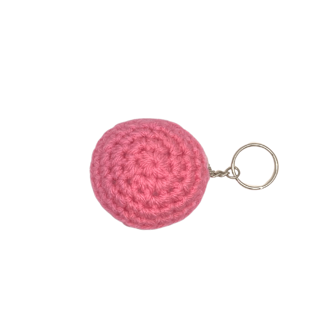 400 Lux Hand-Crocheted Macaron Keychain