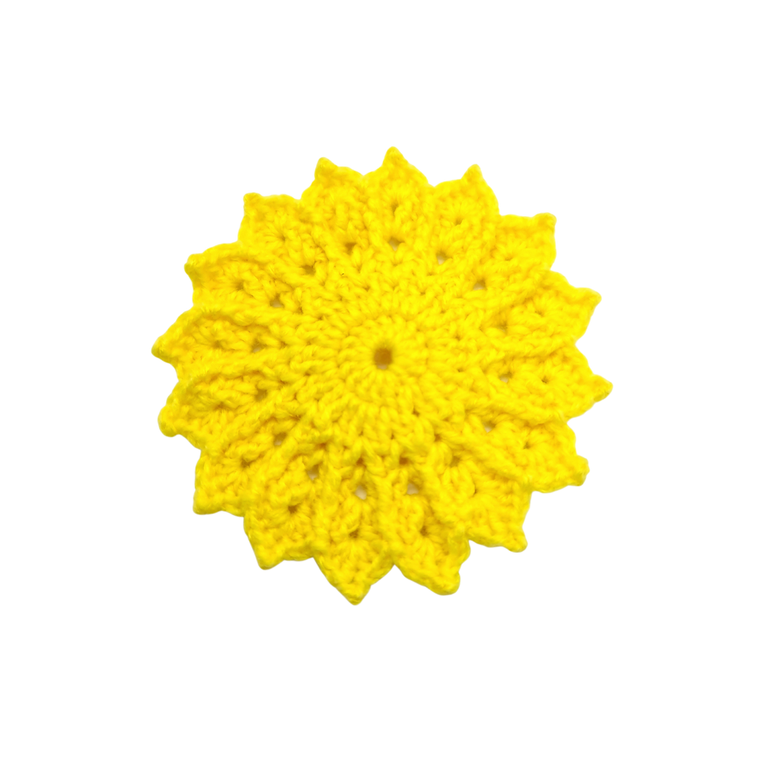 The Art Heart Hand-Crocheted Sunshine Coaster