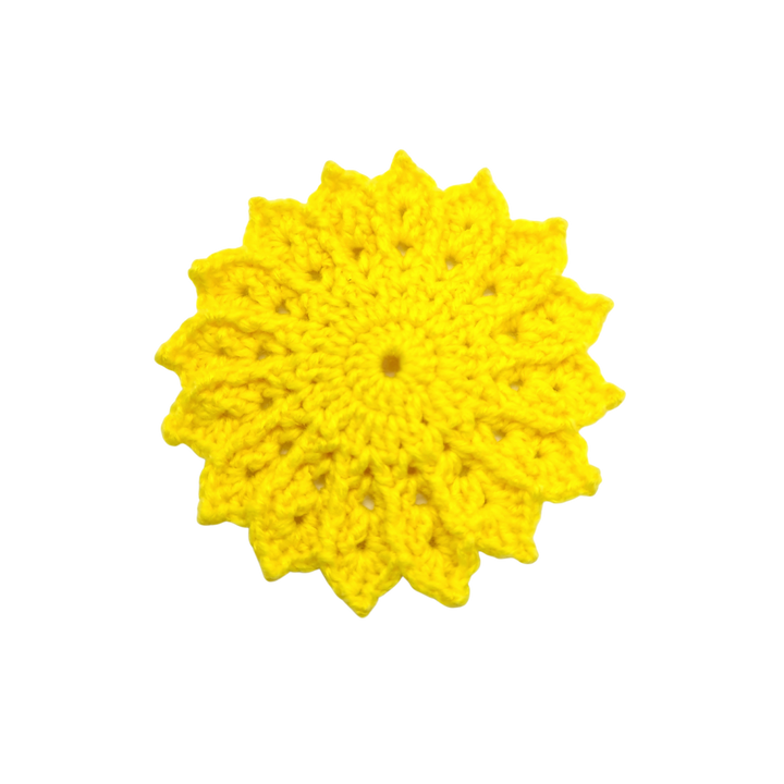The Art Heart Hand-Crocheted Sunshine Coaster