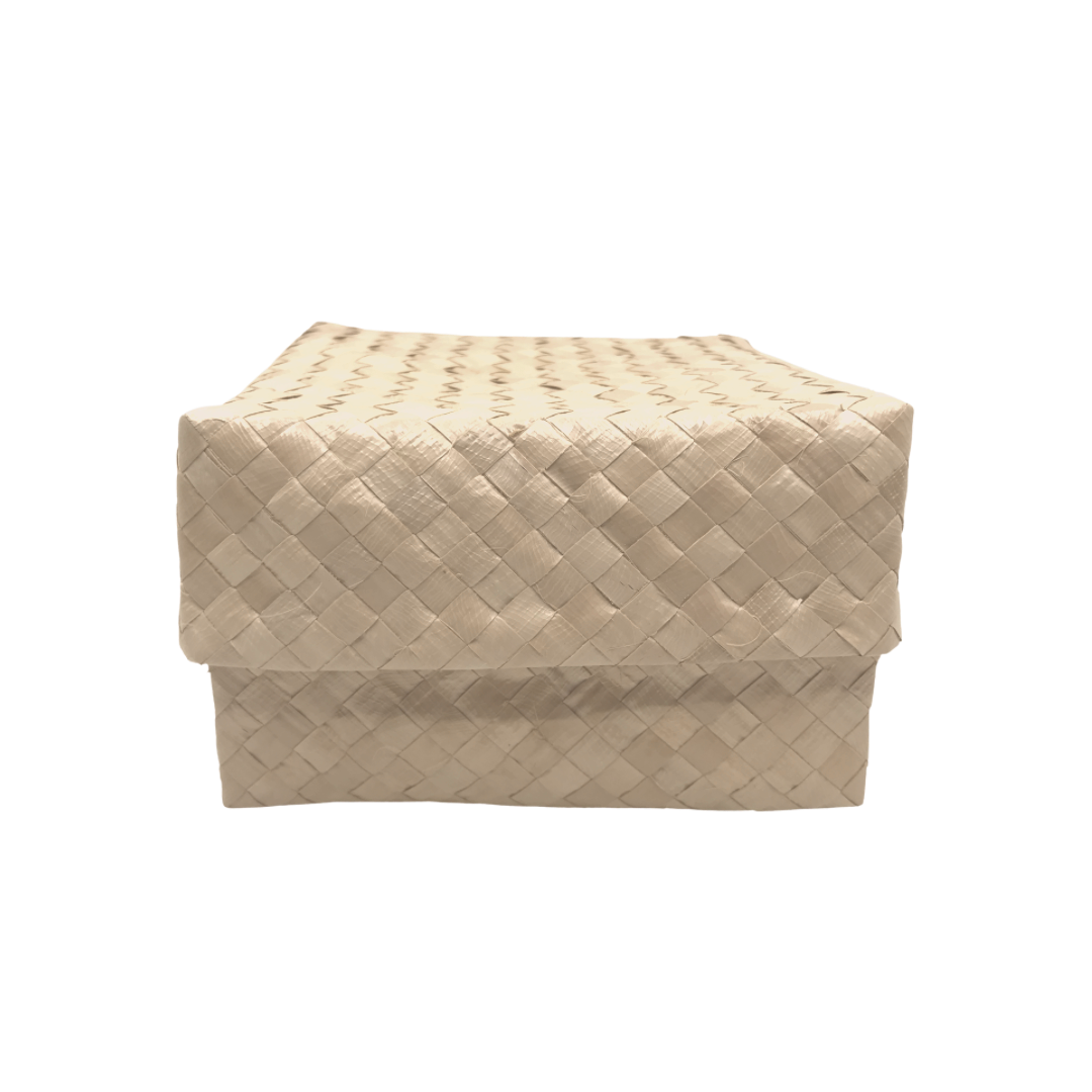 Mula Isla Small Plain Handwoven Tampipi Buri Box