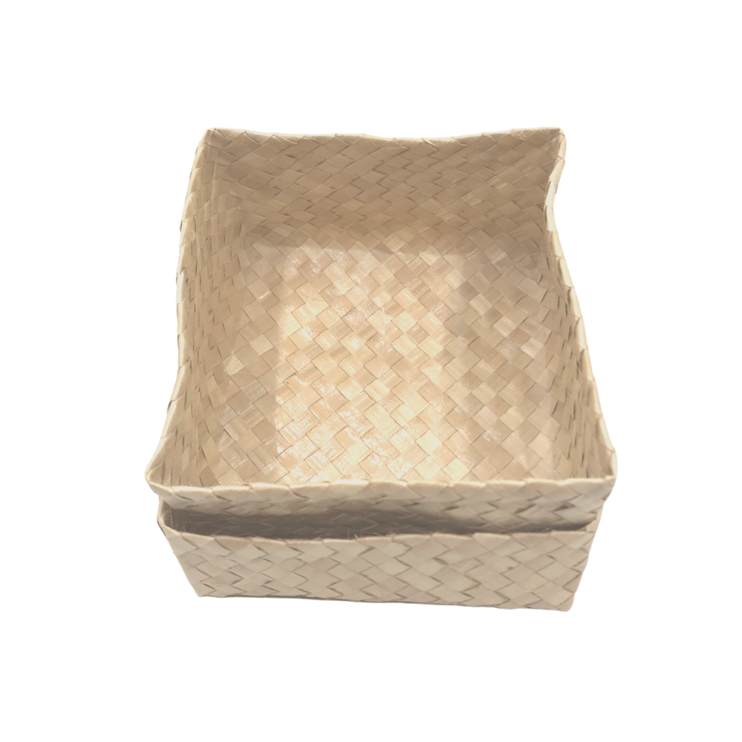 Mula Isla Large Plain Handwoven Tampipi Buri Box