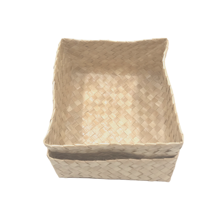 Reef Picks Small Plain Handwoven Tampipi Buri Box