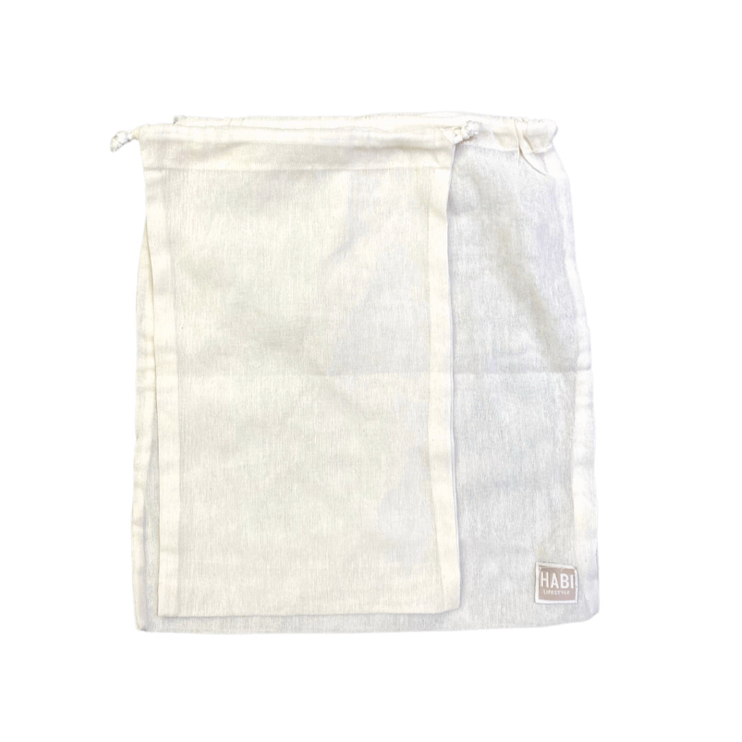 HABI Footwear and Lifestyle Canvas Drawstring Bag