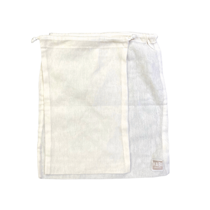 HABI Footwear and Lifestyle Canvas Drawstring Bag