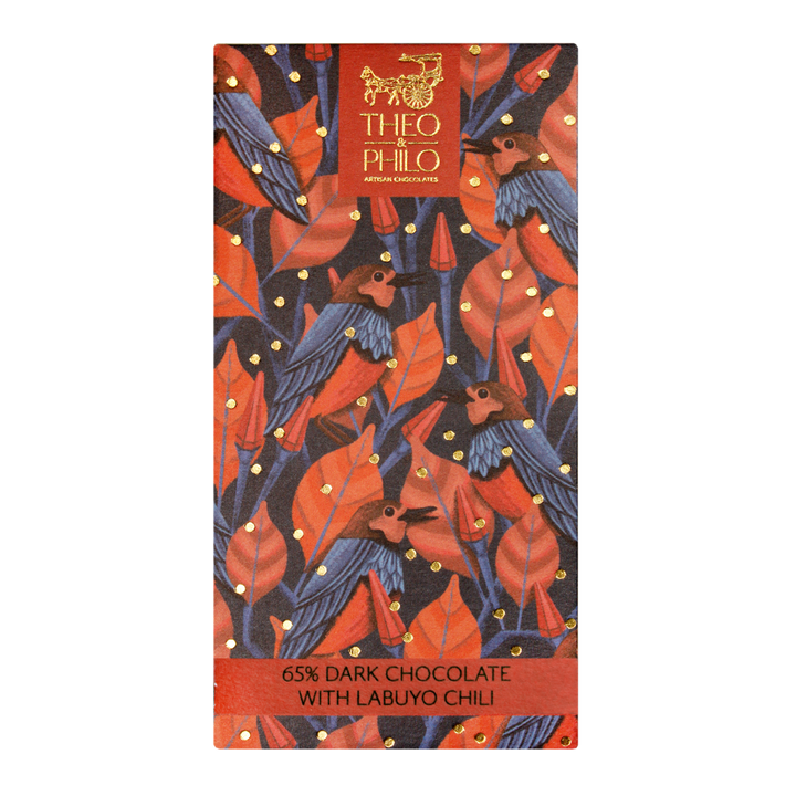 Theo and Philo Chocolates 65% Dark Chocolate with Labuyo Chili Bar