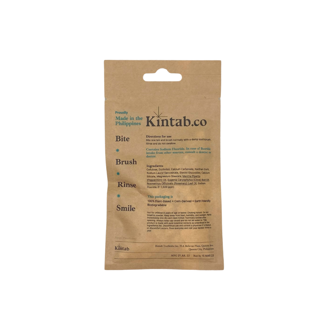 Kintab Toothtabs Toothpaste Tablets with Fluoride
