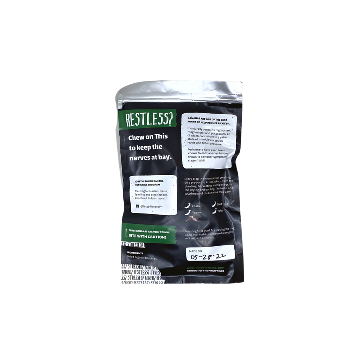 Tough Banana Organic Dried Banana Jerky Original Flavor