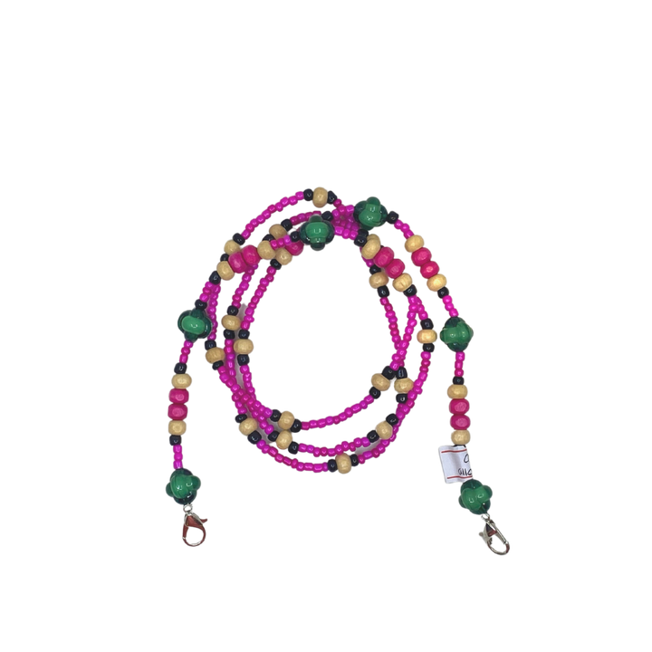 HABI Footwear and Lifestyle Beaded Mask Necklace