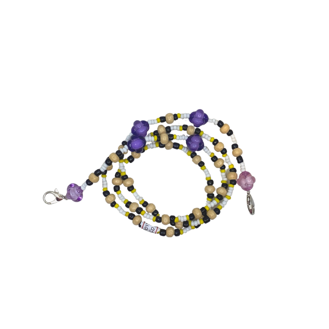 HABI Footwear and Lifestyle Beaded Mask Necklace