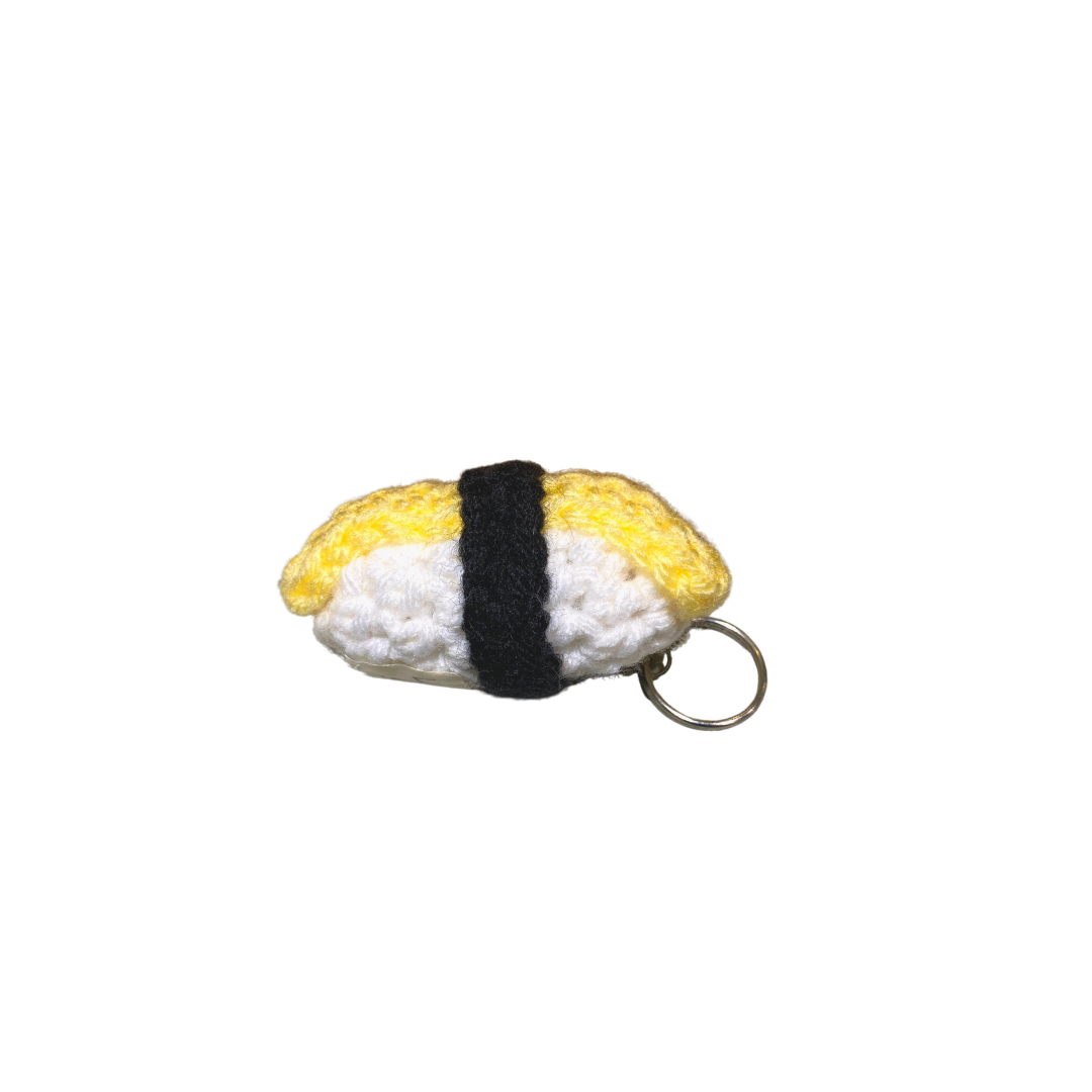 400 Lux Hand Crocheted Sushi Keychain