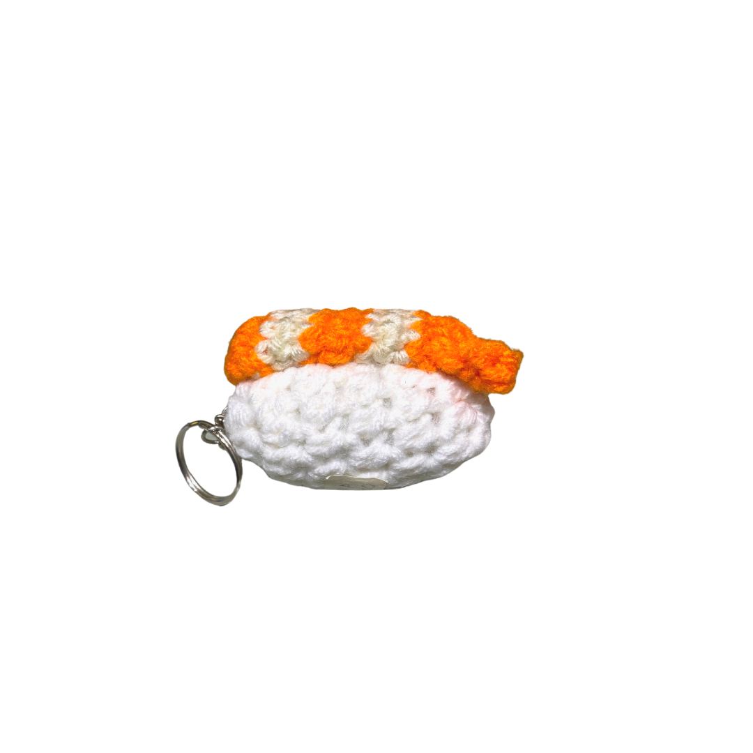 400 Lux Hand Crocheted Sushi Keychain