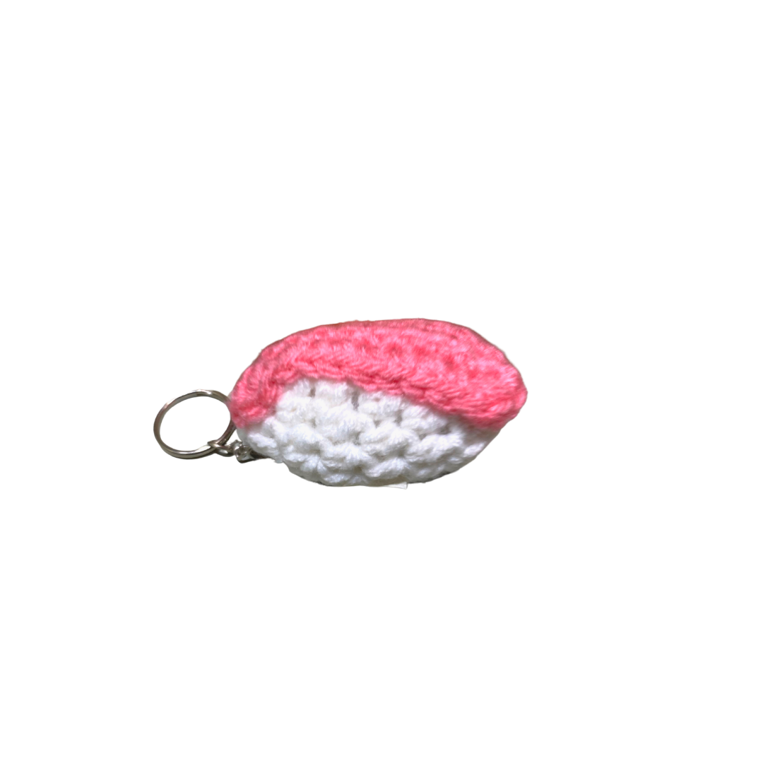 400 Lux Hand Crocheted Sushi Keychain
