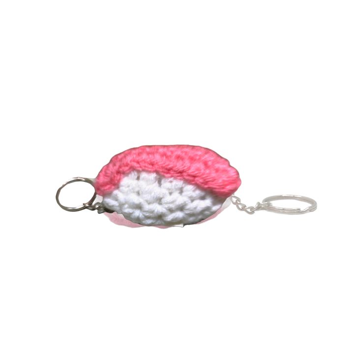 400 Lux Hand Crocheted Sushi Keychain